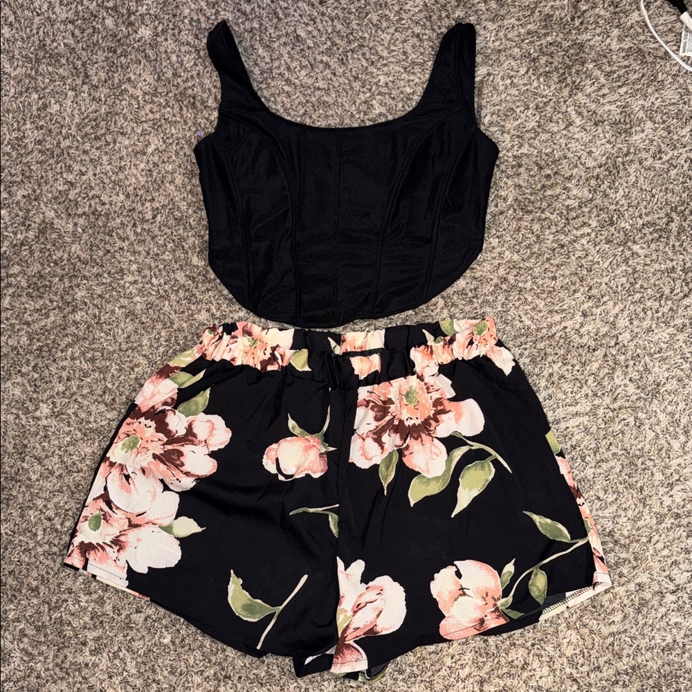 3X Floral Shorts